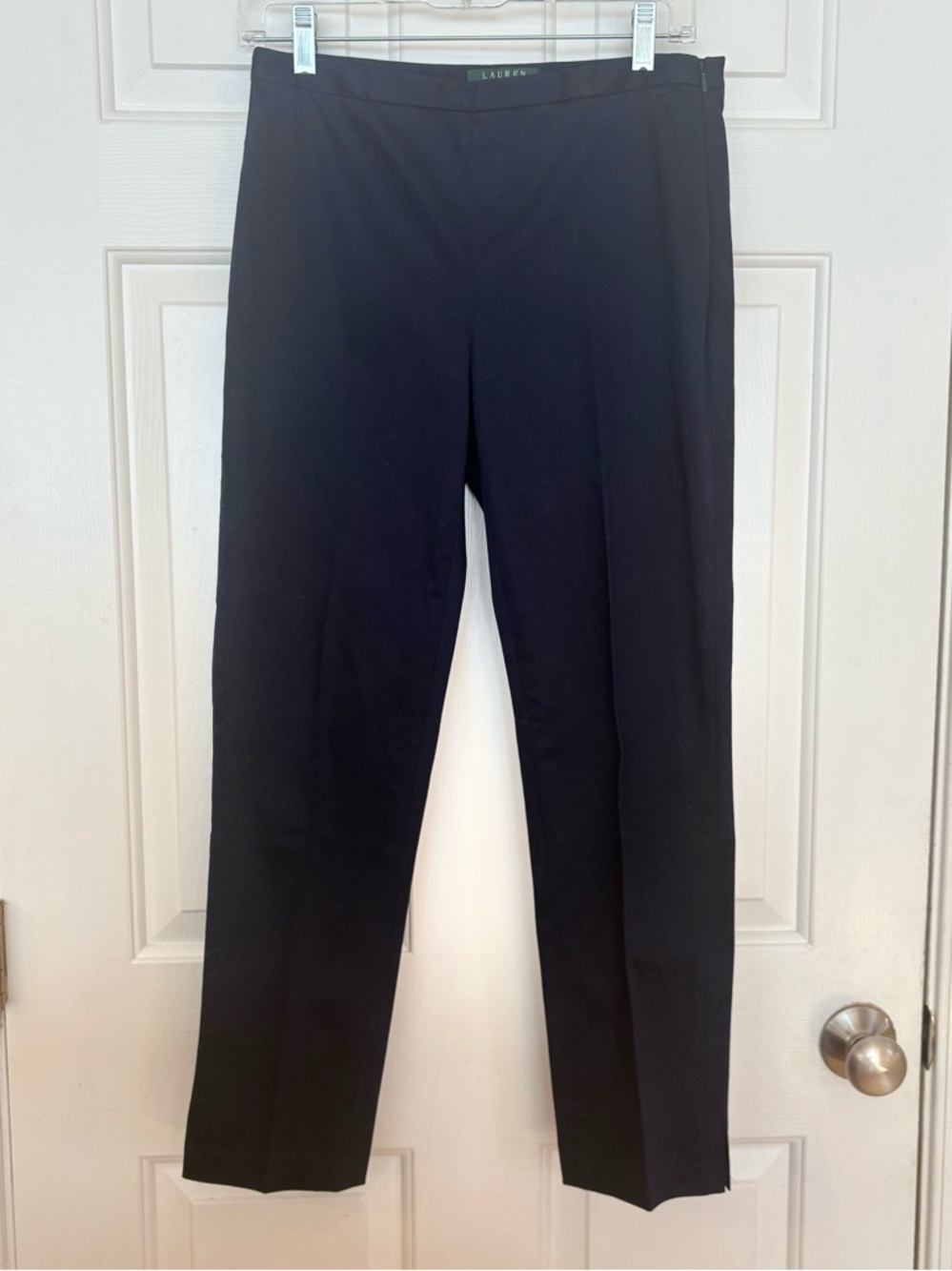 Lauren Ralph Lauren Navy Blue Pants Side Zipper Women's Size 2 Slacks Straight